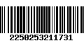 Código de Barras 2250253211731