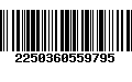 Código de Barras 2250360559795