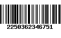 Código de Barras 2250362346751