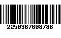 Código de Barras 2250367608786