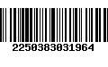 Código de Barras 2250383031964