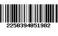 Código de Barras 2250394051982