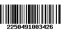 Código de Barras 2250491003426