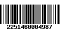 Código de Barras 2251460004987