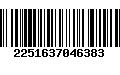 Código de Barras 2251637046383