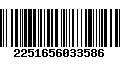 Código de Barras 2251656033586