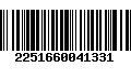 Código de Barras 2251660041331