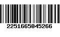 Código de Barras 2251665045266