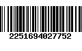 Código de Barras 2251694027752