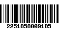 Código de Barras 2251858009105