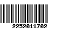 Código de Barras 2252011702