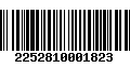 Código de Barras 2252810001823