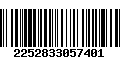 Código de Barras 2252833057401