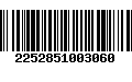 Código de Barras 2252851003060