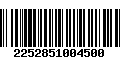 Código de Barras 2252851004500