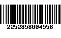 Código de Barras 2252858004558