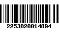 Código de Barras 2253020014894