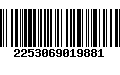 Código de Barras 2253069019881