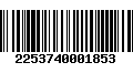 Código de Barras 2253740001853