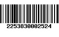 Código de Barras 2253830002524