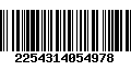 Código de Barras 2254314054978