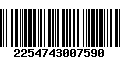 Código de Barras 2254743007590