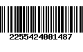 Código de Barras 2255424001487