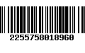 Código de Barras 2255758018960