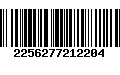 Código de Barras 2256277212204