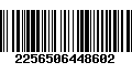 Código de Barras 2256506448602