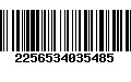 Código de Barras 2256534035485