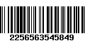 Código de Barras 2256563545849