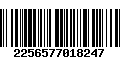 Código de Barras 2256577018247