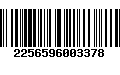 Código de Barras 2256596003378