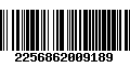 Código de Barras 2256862009189