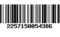 Código de Barras 2257150054386