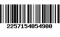 Código de Barras 2257154054900