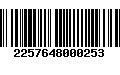 Código de Barras 2257648000253