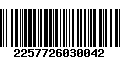 Código de Barras 2257726030042