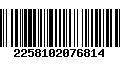 Código de Barras 2258102076814