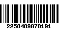 Código de Barras 2258489070191