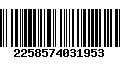 Código de Barras 2258574031953