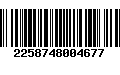 Código de Barras 2258748004677