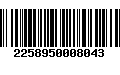 Código de Barras 2258950008043