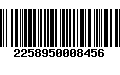 Código de Barras 2258950008456