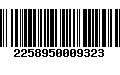 Código de Barras 2258950009323