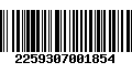 Código de Barras 2259307001854