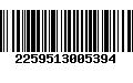 Código de Barras 2259513005394