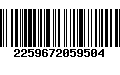 Código de Barras 2259672059504