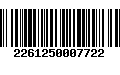 Código de Barras 2261250007722